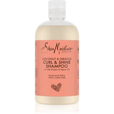 Shea Moisture Coconut & Hibiscus hydratační šampon pro vlnité a kudrnaté vlasy 384 ml