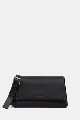 Kožená kabelka MICHAEL Michael Kors NESSA černá barva, 30T5G8ZM3L