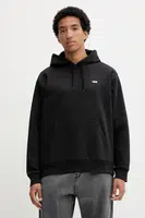Mikina Vans pánská, černá barva, s kapucí, hladká, VN000R9YBLK1