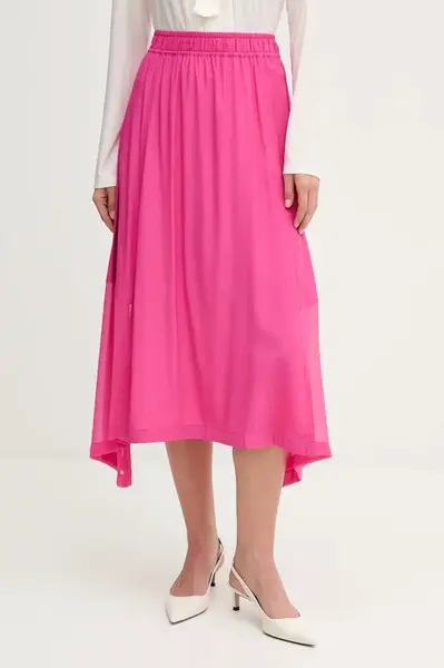 Sukně Dkny černá barva, midi, áčková, P4DN8X10