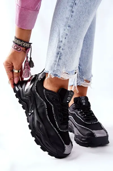 Dámské Sportovní Obuv Cross Jeans II2R4018C Černé