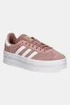 Dětské semišové sneakers boty adidas Originals GAZELLE BOLD oranžová barva, JQ7406