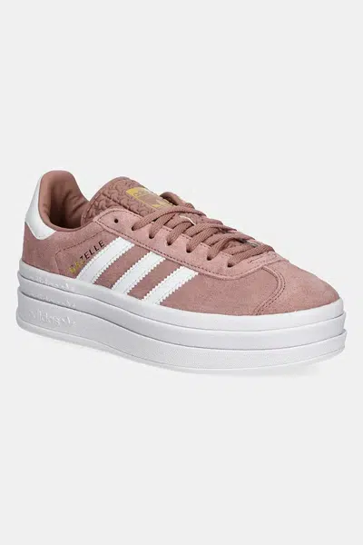 Dětské semišové sneakers boty adidas Originals GAZELLE BOLD oranžová barva, JQ7406