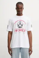 Bavlněné tričko adidas Originals 90S Ftbl Tee pánské, bílá barva, s potiskem, JX3065