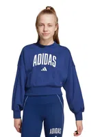 Dětská mikina adidas tmavomodrá barva, vzorovaná, JM1535