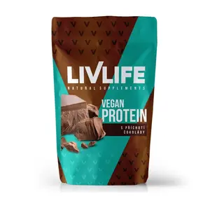 Livlife Vegan Protein s příchutí čokolády 245 g