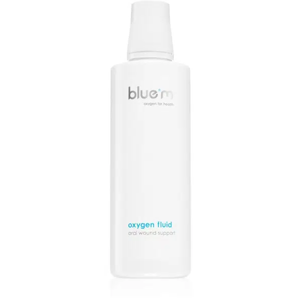 Blue M Oxygen for Health Oxygen Fluid přípravek na lokální ošetření na afty a drobná poranění dutiny ústní 500 ml