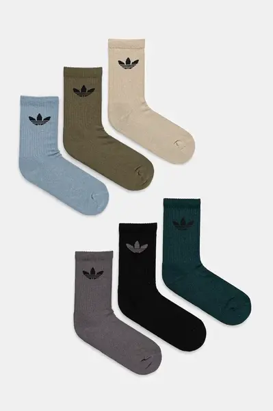 Ponožky adidas Originals Tr Crew S 6-pack černá barva, JY2680