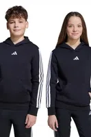 Dětská mikina adidas černá barva, s kapucí, vzorovaná, JN2416