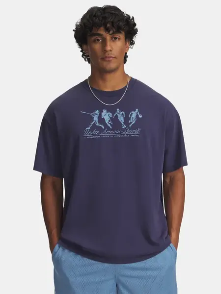 Men's Under Armour UA HWT ATHLETES OS SS-BLU - Men's T-Shirt