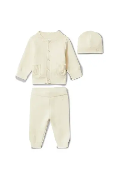 Kojenecká sada s bavlnou Calvin Klein Jeans 3-pack