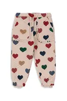 Dětské kalhoty Konges Sløjd THERMO PANTS FRILL béžová barva, KS100314