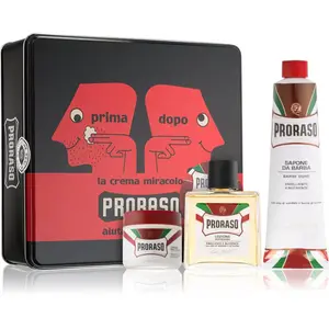 Proraso Set Whole Routie sada na holenie pre mužov Red