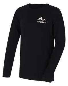 Husky  Merbo K black, 128 Detské merino termoprádlo