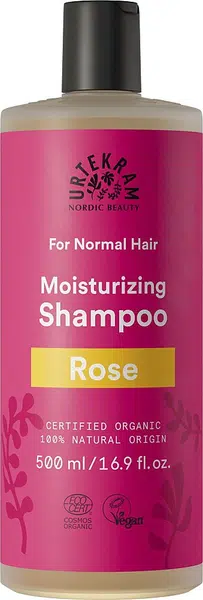 URTEKRAM Růžový šampon pro normální vlasy BIO 500 ml