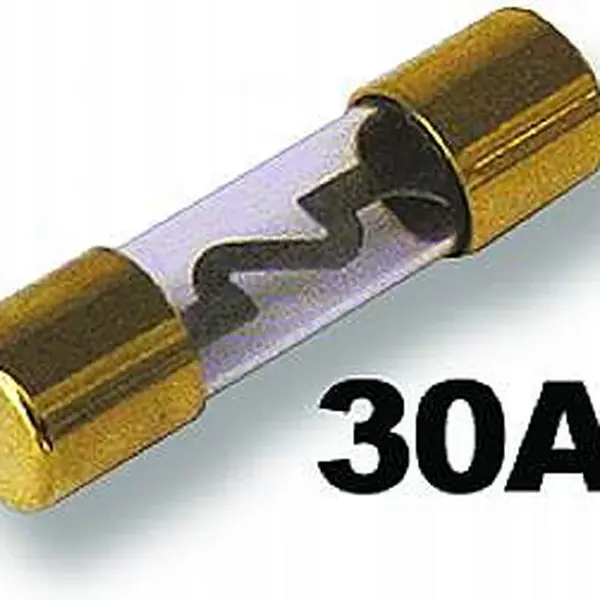 Pojistka auto Glass 30A pozlacená