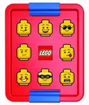 LEGO ICONIC Classic box na svačinu - červená/modrá