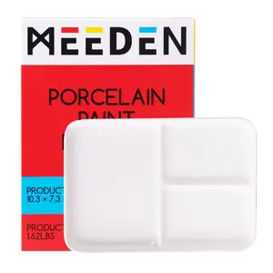 Porcelánová paleta / miska se 3 důlky 25x18cm