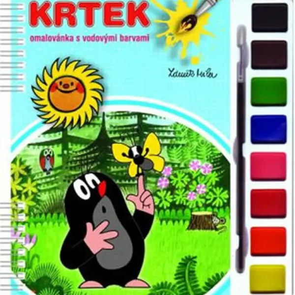 Krtek 3 - Omalovánky s vodovými barvami - Zdeněk Miler