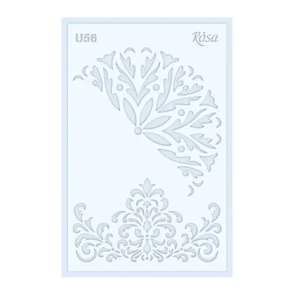 Šablona Rosa 0,5mm 13x20cm – U56