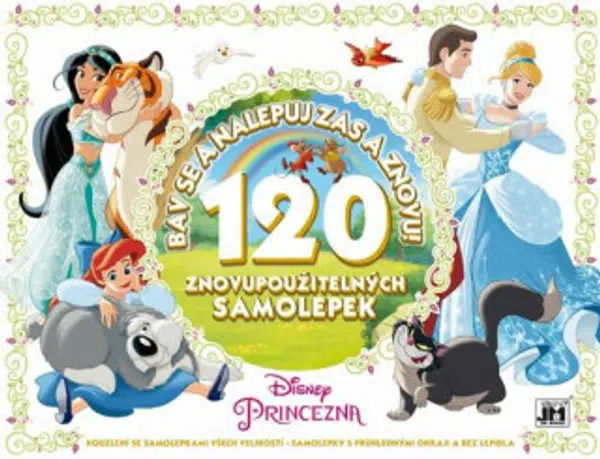 Bav se a nalepuj zas a znovu! - Princezna - 120 znovupoužitelných samolepek