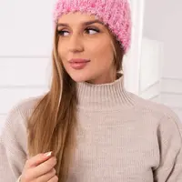 Women's cap Cina K259 dark pink