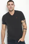 T9568 DEWBERRY V-NECK MEN'S T-SHIRT-ANTHRACITE