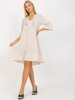 Dress-D73761M30214A1EN-light beige