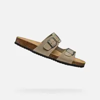 Light grey men's slippers Geox Ghita - Men's