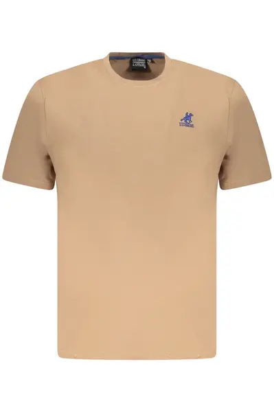 Pánske hnedé tričko s krátkym rukávom