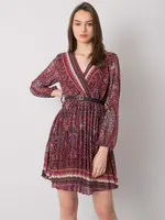 Dress-DHJ-SK-10201.93P-burgundy