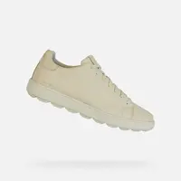 Beige men's sneakers Geox Spherica ECUB-1 - Men's