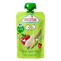 FRUCHTBAR BIO Ovocná kapsička s jablkem, hruškou a prosem 100 g