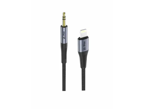Adaptér iPEAX 90010138 Lightning / JACK 3,5mm (pro poslech hudby) Black