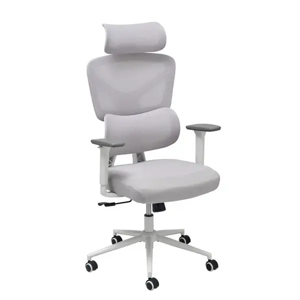 MID.YOU OTOČNÁ ŽIDLE, síťovina, šedá