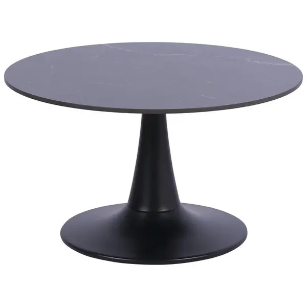 Stylife KONFERENČNÍ STOLEK, černá, kov, keramika, 70/70/40 cm