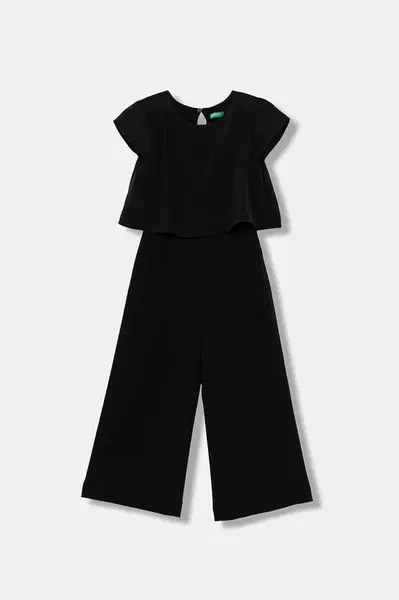 Dětský overal United Colors of Benetton černá barva, 40ZBCT018