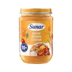 SUNAR Príkrm dusená zelenina so šošovkou 10m+, 190 g