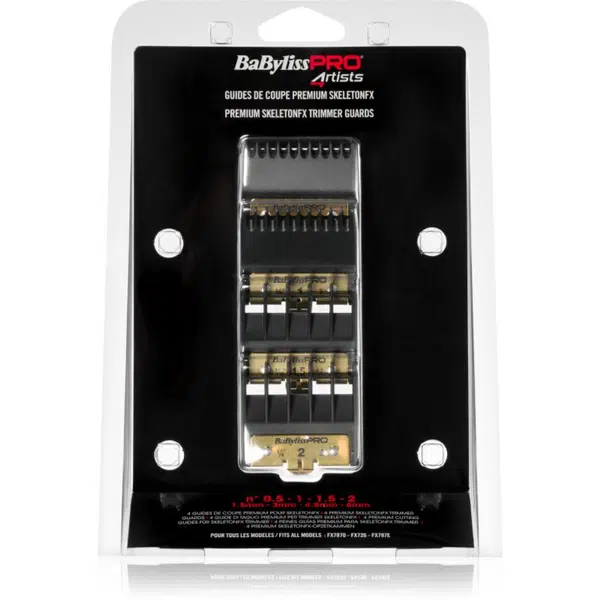 BaByliss PRO Blades Skeleton FX náhradné hlavice 1,5mm, 3mm, 4,8mm, 6mm 4 ks