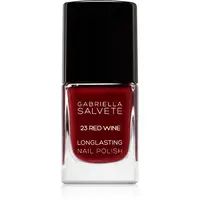 Gabriella Salvete Longlasting Enamel dlhotrvajúci lak na nechty s vysokým leskom odtieň 23 Red Wine 11 ml