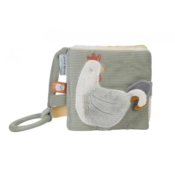 Little Dutch Little Farm Soft Activity Book kontrastná edukatívna knižka 1 ks