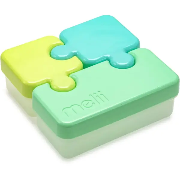 Melii Puzzle Container desiatový box Blue & Mint 850 ml