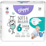 BELLA Baby Happy Soft&Delicate jednorazové plienky Junior Extra 15+ kg 34 ks