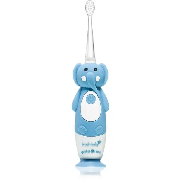 Brush Baby WildOnes WildOne elektrická zubná kefka + 2 náhradné hlavice pre deti Elephant 1 ks