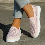 Resti Women's mesh loafers with flowers Emzos