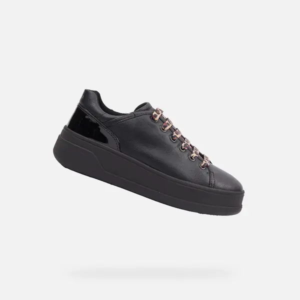 Black women's sneakers Geox Spherica Ecub-2 - Women's