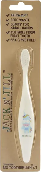 JACK N' JILL Jack N ́Jill BIO zubná kefka extra mäkká Jednorožec
