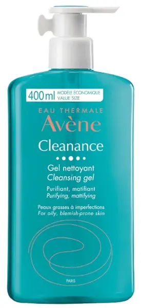 AVÈNE Cleanance Čistiaci gél pre citlivú pleť so sklonom k akné 400 ml