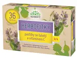 HERBOFIT Herbofitky so šalviou a vitamínom C 36 pastiliek