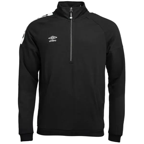 Umbro PIERS Pánská mikina s krátkým zipem, černá, velikost XXL